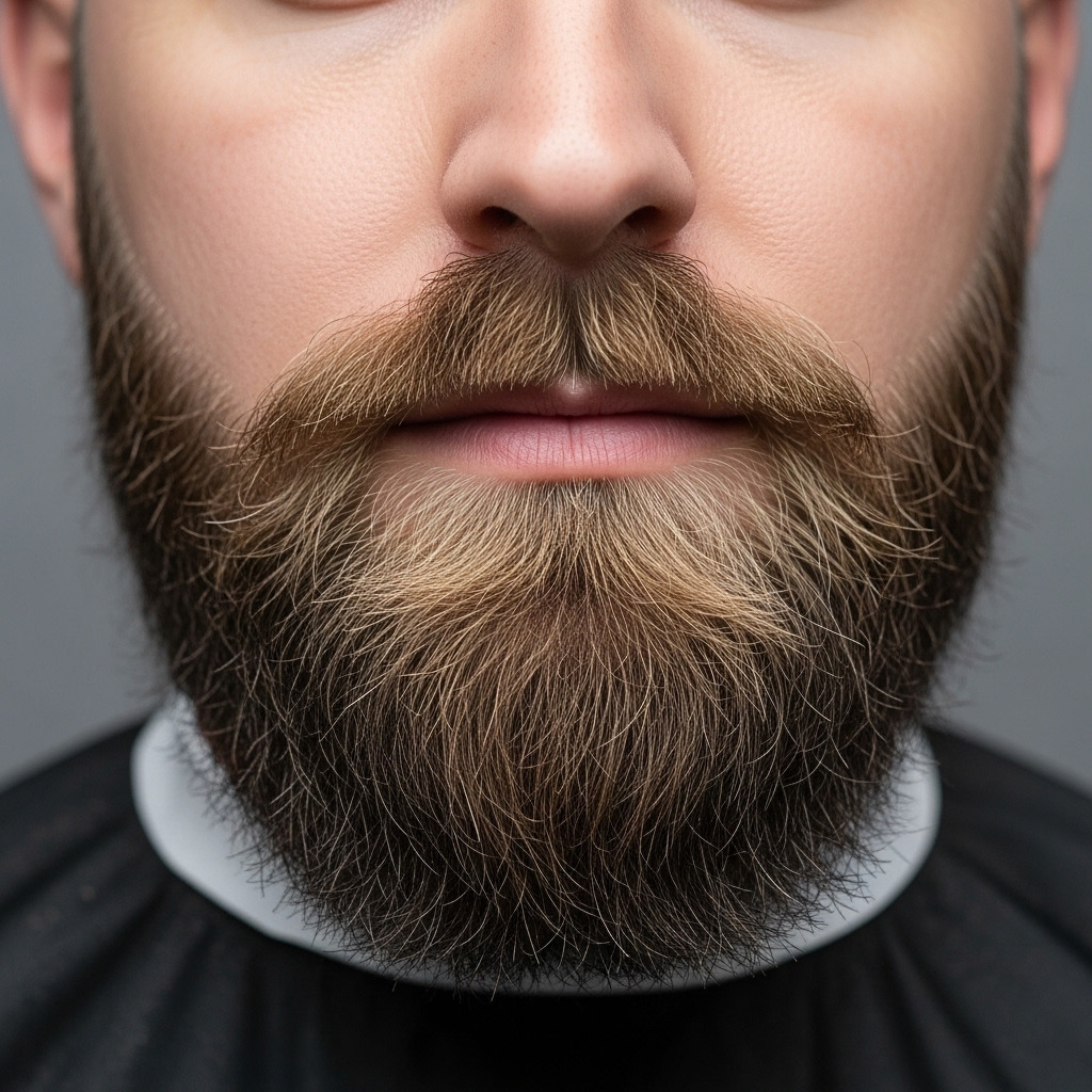 Barba perfectamente perfilada y cuidada